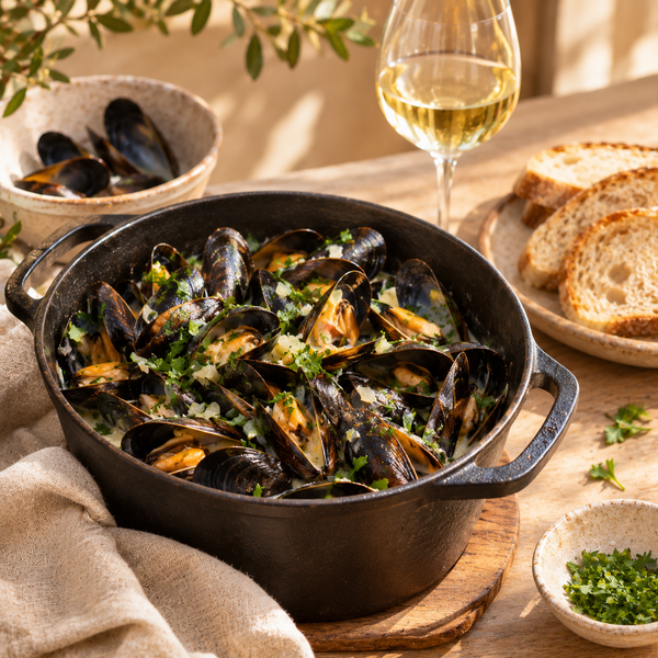 Moules marinières au vin blanc : la recette express