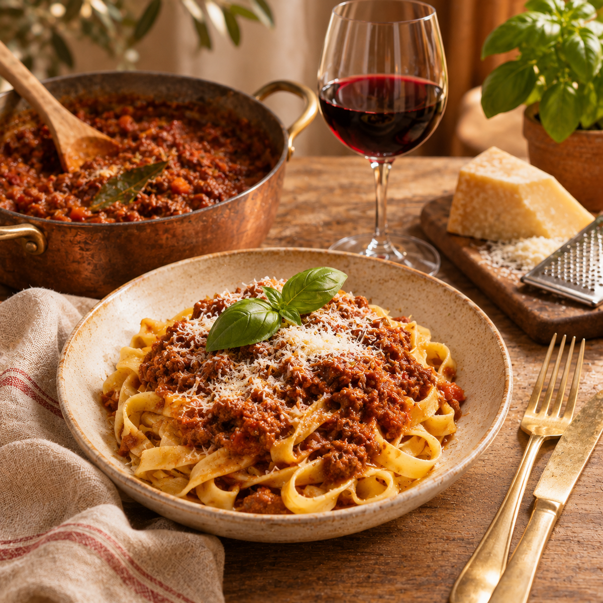 Sauce bolognaise mijotée au vin rouge : la vraie recette